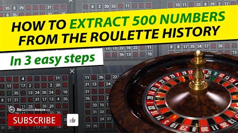 Excel Data Extraction and List (Roulette/Casino) .